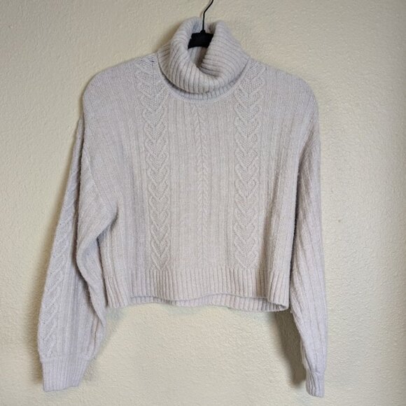 Divided Sweaters - Divided Beige Crop Sweater Size Medium